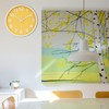 Crosstime 10 Inch Yellow Wall Clock with Big Numbers -