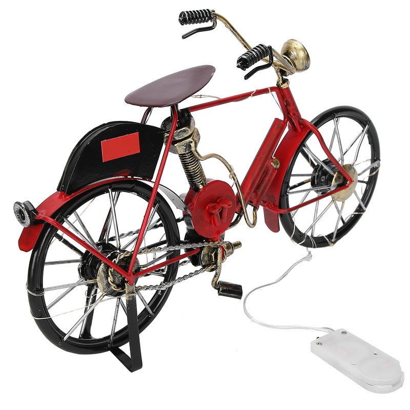 Red Mini Modern Bicycle Model Artwork Home Shop Decoration Ornament