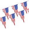 Papstar Pennant-Chain, Usa Flag, Triangular, 4 M