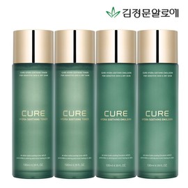 Kim Jeong Mun Aloe 김정문알로에 큐어 수딩 토너 2개+에멀젼 2개 Kim Jeong Moon Aloe Cure Soothing Toner 2 pcs + Emulsion 2 pcs