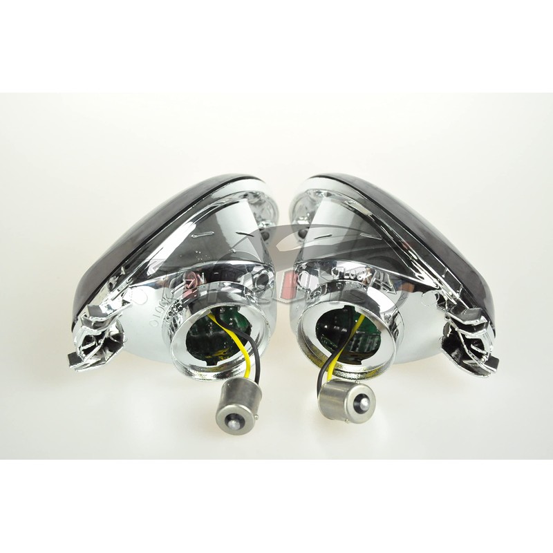 TOPZONE Compatible for 2008-2019 Suzuki HAYABUSA - GSX1300R; Front/Rear Turn