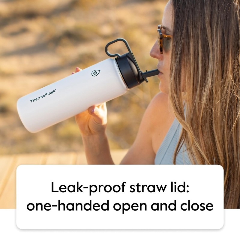ThermoFlask 24 oz Double Wall Vacuum Insulated Stainless Steel Water