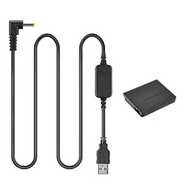 Raeisusp 5V USB Cable ACK-DC40 + DR-40 DC Coupler NB-6L Dummy Battery for Canon S90 S95 SX530 SX600 SX610 SX700 SX710