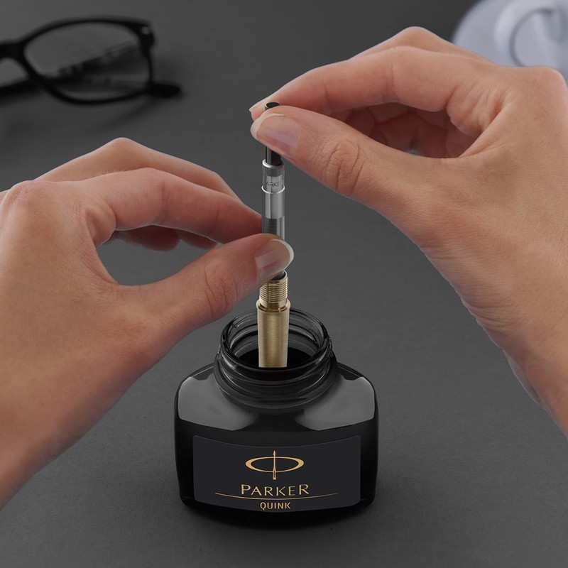 Parker Deluxe Fountain Pen Ink Piston Converter | Chrome Trim