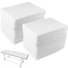 DEAYOU 40 PCS Disposable Spa Bed Sheets, Waterproof Massage Table Sheet Protector, Non Woven Fabric Bed Cover for Massage Therapy, Beauty Salon, Tattoo, Hotels, Esthetician, 31" x 67", Oil-Proof