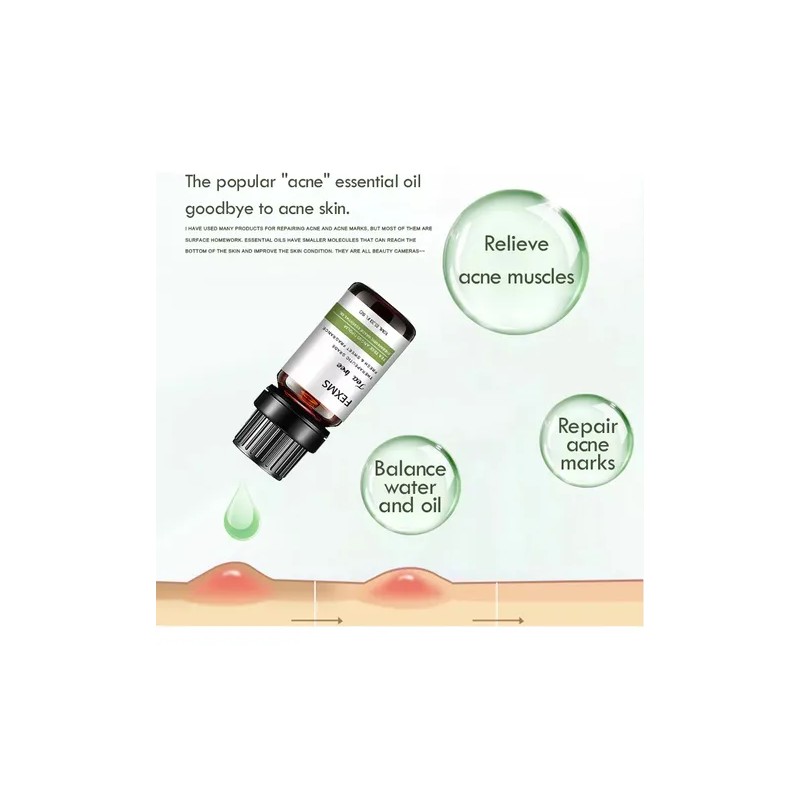 2pcs Aceite Esencial De Árbol De Té Natural 100% Puro