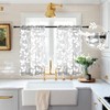 XTMYI Basement Window Small Curtains,Short Mini Half Curtains for Windows,24