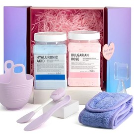 Juego De Máscaras De Gelatina, Máscaras De Gelatina De Ácido Hialorúnico Para Faciales Profesionales, Mascarilla Facial Rose Hydro Jelly, Mascarilla  