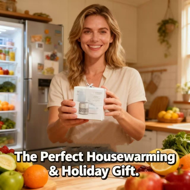 HOMIKE Refrigerator Deodorizer, Odor Eliminator,Last up to 10 Years for
