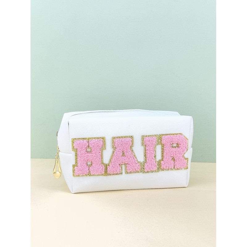 Portable Makeup Bag Pu Leather Cosmetic Bag Waterproof Travel Organizer