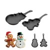 DVK Cast Iron Frying Pan with Various Shapes for Christmas