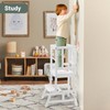 COSYLAND Kids Kitchen Step Stool, Height Adjustable Toddler Standing Tower