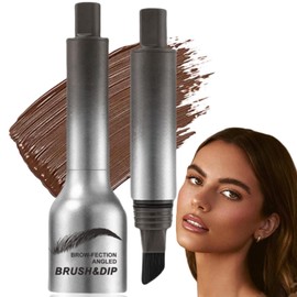 Brow Fection Angled Brush & Dip,Liftique Instant Brow Brush,Liquid Eyebrow Pen for Women,Natural Brows Eyebrow Pen,Beginner Brow-Fection Angled Brush&Dip,Waterproof Wild Eyebrow Brush,Eye Brow Pomade