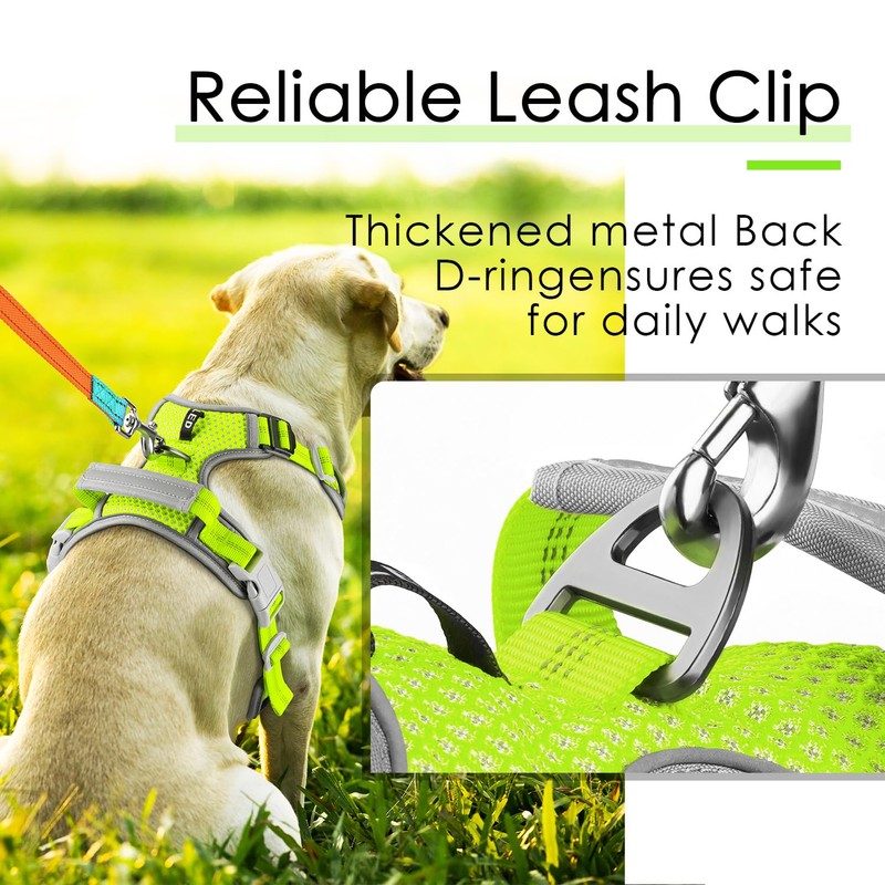 ThinkPet No Pull Harness for Small Medium Large Dogs, Reflective
