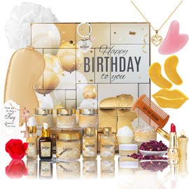 Gifts for Women - 36Pcs Rose Bath and Body Gift Set, Spa Gift Set for Women, Beauty Care Kit | Gift for Christmas, Birthday, Mothers Day, Valentines Day Gifts for Her Wife Perfect for Travel