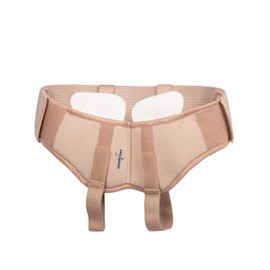 Wonder Care- Inguinal Hernia Support Truss brace for Single / Double Inguinal or Sports Hernia with Two Removable Compression Pads & Adjustable Groin Straps belt- skin color L