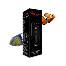 AQUATOP MR-20 Media Reactor – 95 GPH Up-Flow Filtration System – With Pump, Tubing & Mount – For Saltwater or Freshwater Aquariums – Sump or Hang-On Design