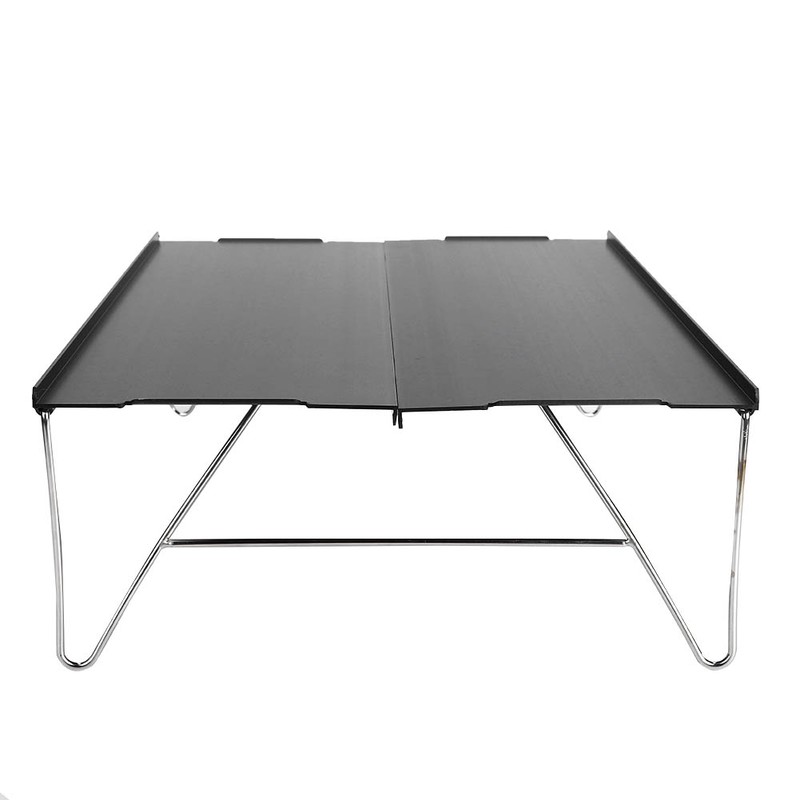 Outdoor Barbecue Table Ultra‑Light Portable Folding Aluminum Alloy Table for