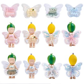 4 Sets Clothes for Sonny Angel, Wings Series Fit for 3 Inch Minifigures Collectible Dolls, Cute Accessories Display and Decoration Gift for Adult Collectors