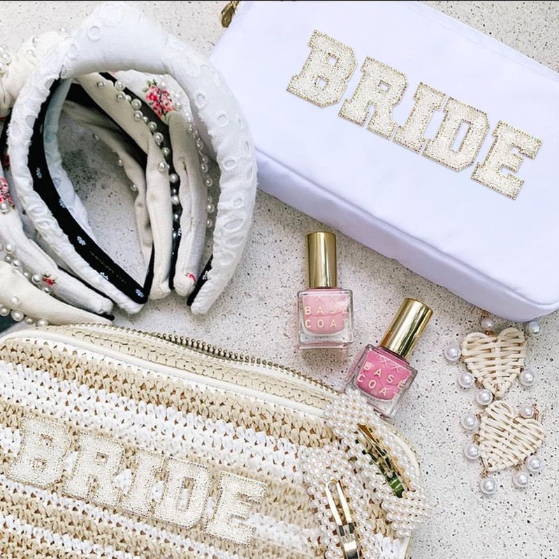 Bride Rhinestone Stickers – Self Adhesive Bling Letters for Bachelorette