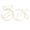 100Pcs Gold Paper Clips Cute Shape Stainless Steel Multifunction Metal