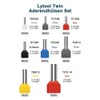 Fulillanlun 750pcs Twin Wire Ferrules Kit Wire Terminal Ferrules Crimp