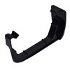Square Line Guttering Fascia Bracket - Black - Pack of