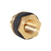Joywayus 3/8" NPT Female x 3/4" Male Brass Bulkhead Fitting