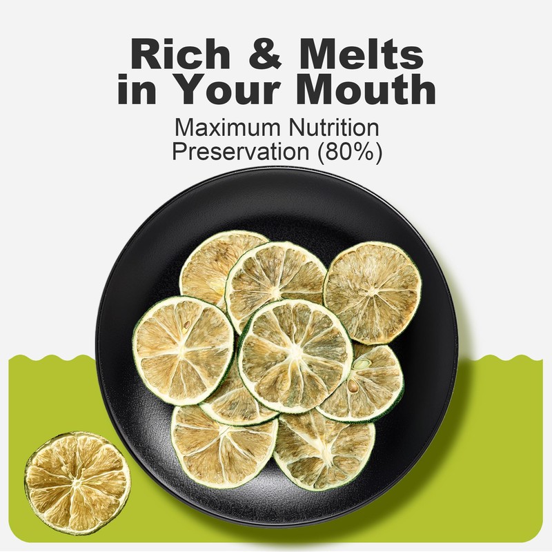 16 oz Dehydrated Lime Slices Dried Limes for Cocktails Garnish