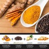 Curcumina de cúrcuma con bioperina de pimienta negra y jengibre