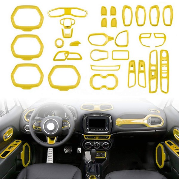 idain 31PCS/ Set Interior Trim Kit Car Interior Accessories Decoration