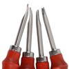 4pcs Leather Edger Professional Trimming Working Kit with Wooden Handle