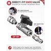 WOJET Ball Valve Pressure Washer, Industrial-Grade DN10 Shutoff Ball Valve,