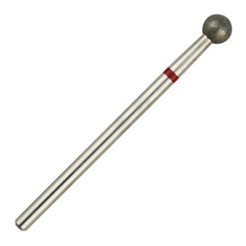 C & I Diamond Nail Drill, Ball Shape Head E-File, Professional Cuticle Clean Drill, Improved Diamond Powder Plus Tungsten Carbide Shaft, 3/32 Inch (2.35 mm) (4.5 mm, Fine-F)
