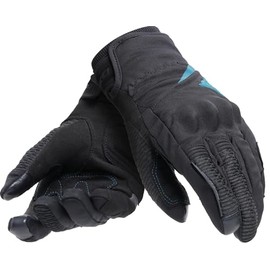 Dainese - Trento D-Dry® Gloves Wmn Winter Motorcycle Gloves Waterproof with Ankle Guards Women Black/Ocean Depth XL