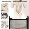 WOWLIVE Laundry Hamper 3 Section, 120L Rolling Laundry Basket with