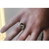 Nugget Rings Men's Fine Sterling Silver Signet CZ (Size 6)