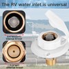 FYRIXY RV City Water Inlet with Check Valve – 3/4″