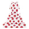 Geluode Strawberry Wrapping Paper, Red and White Strawberry Gift Wrap