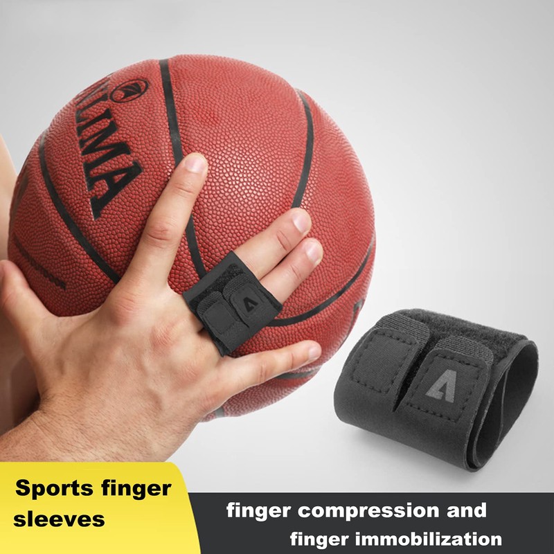 Mezeic Finger Splint Finger Buddy Wraps Reusable Finger Support Sleeves,