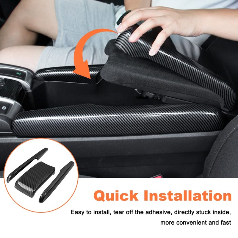ATNVIDSG Center Console Armrest Box Panel Protect Decorate Covers Compatible