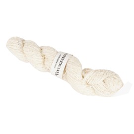 VintageandYou 1 Hank/Skein Recycled Linen Yarn for DIY Knitting Craft-White