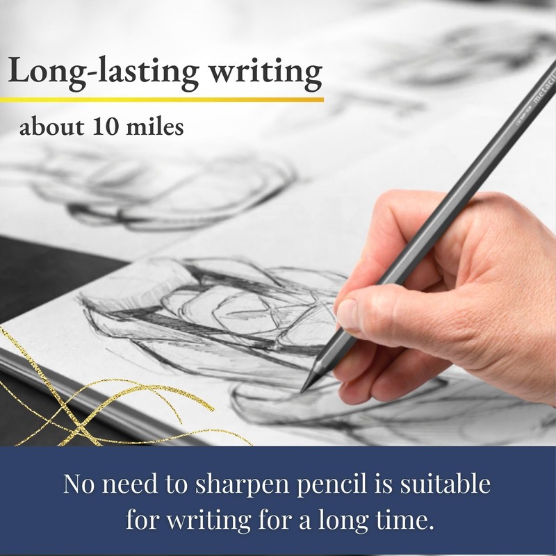 Sunstar Stationery S4482646 Pencil, Metacil, Metallic Gray