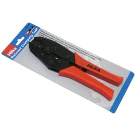 Hilka 28600209 Ratchet Crimping Tool Pro Craft, Yellow,blue,red