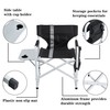 GSSDEE Oversized Camping Directors Chair, Portable Aluminum Camping Chairs, Padded