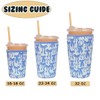 Reusable Insulated Neoprene Iced Coffee Cup Sleeve, Durable Drink Sleeve