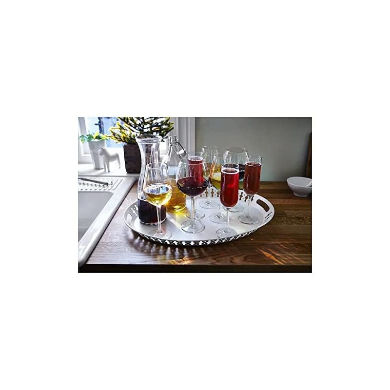 IKEA ROMANTISK Serving Tray, White Color 52x39 cm (20x15 )