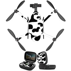MightySkins Skin Compatible with GoPro Karma Drone Headphones wrap Cover Sticker Skins Cow Print