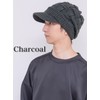 Loo & c Knit Hat with Brim, Large Size, Cross