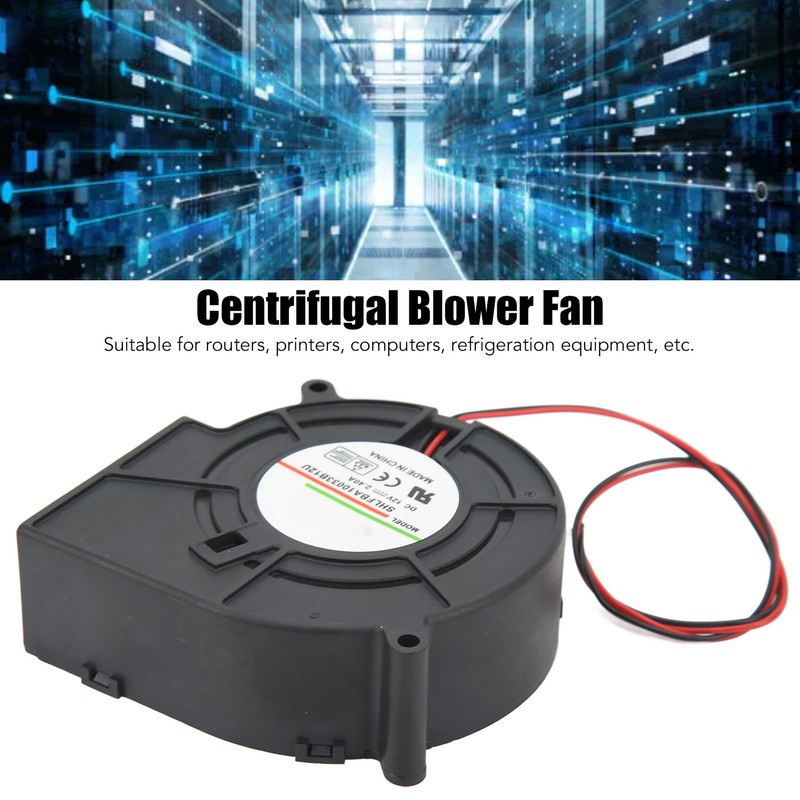 Turbo Blower Cooling Fan Exhaust Centrifugal Fan 4800RPM 42.8CFM 62.4mmh2o